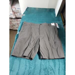 Wrangler Cargo Shorts Size 46 Mens Gray Outdoor Moisture Wicking Relaxed NWT
